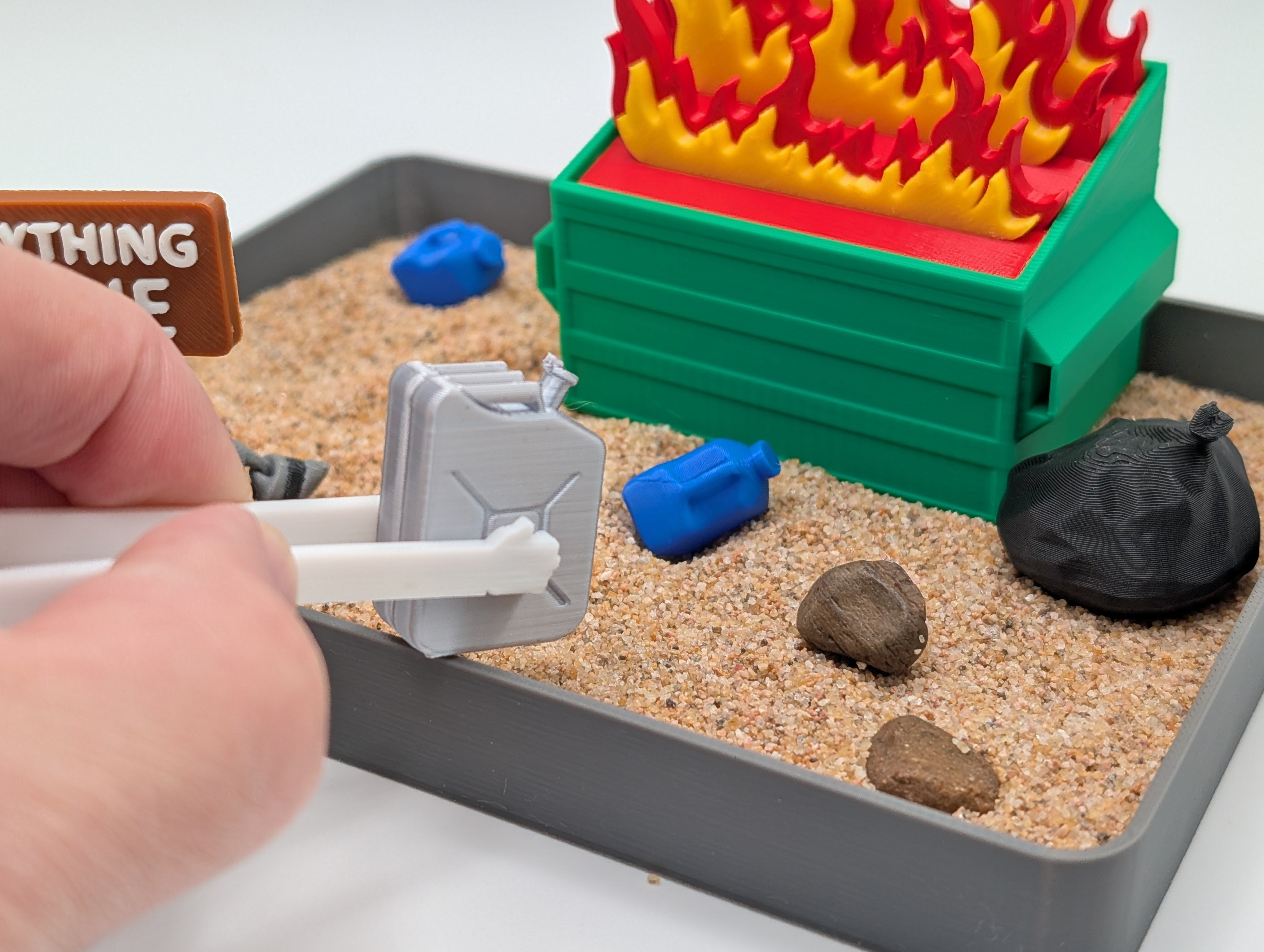 Dumpster Fire Zen Garden