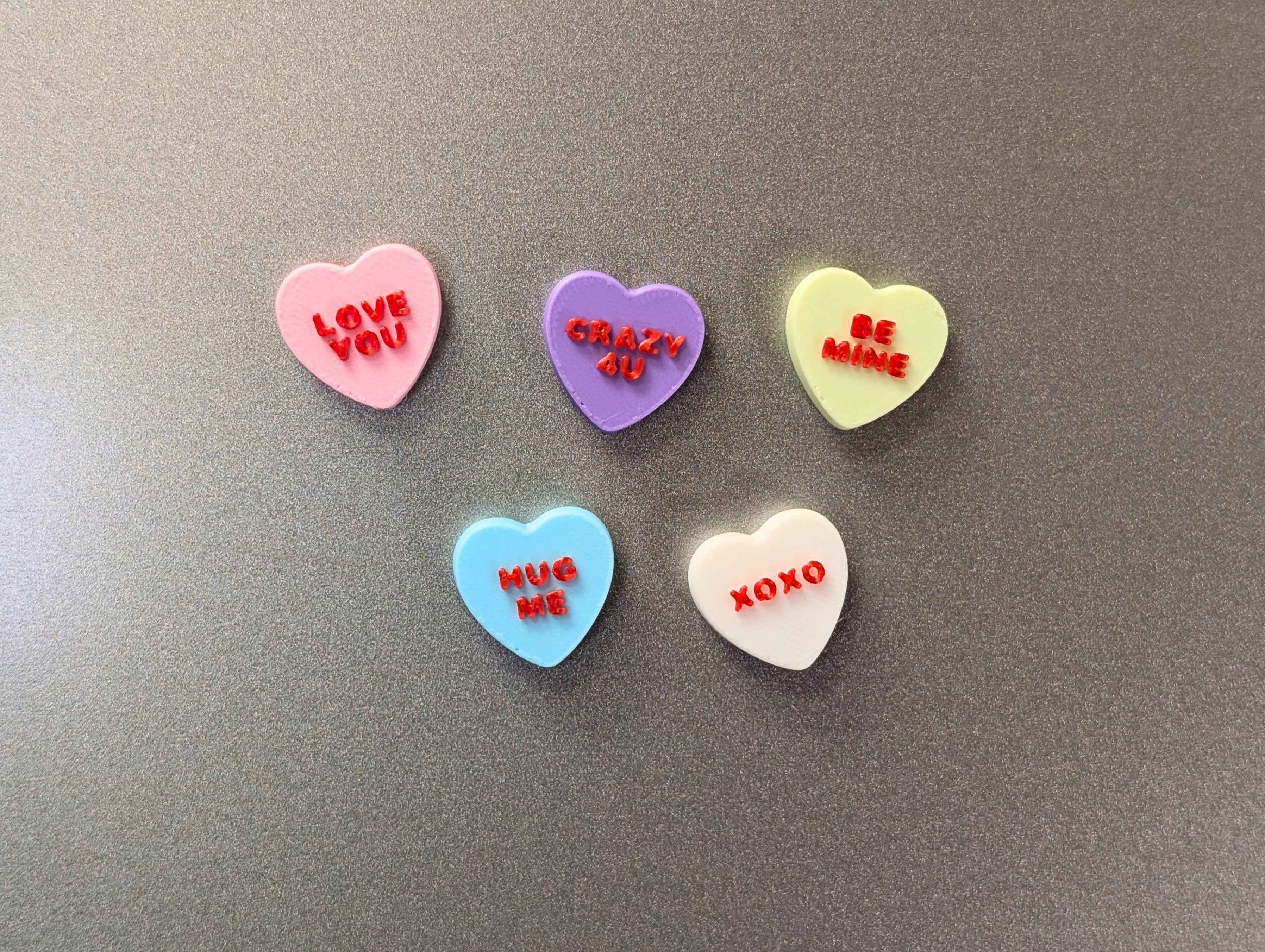Valentines Heart Magnets ❤