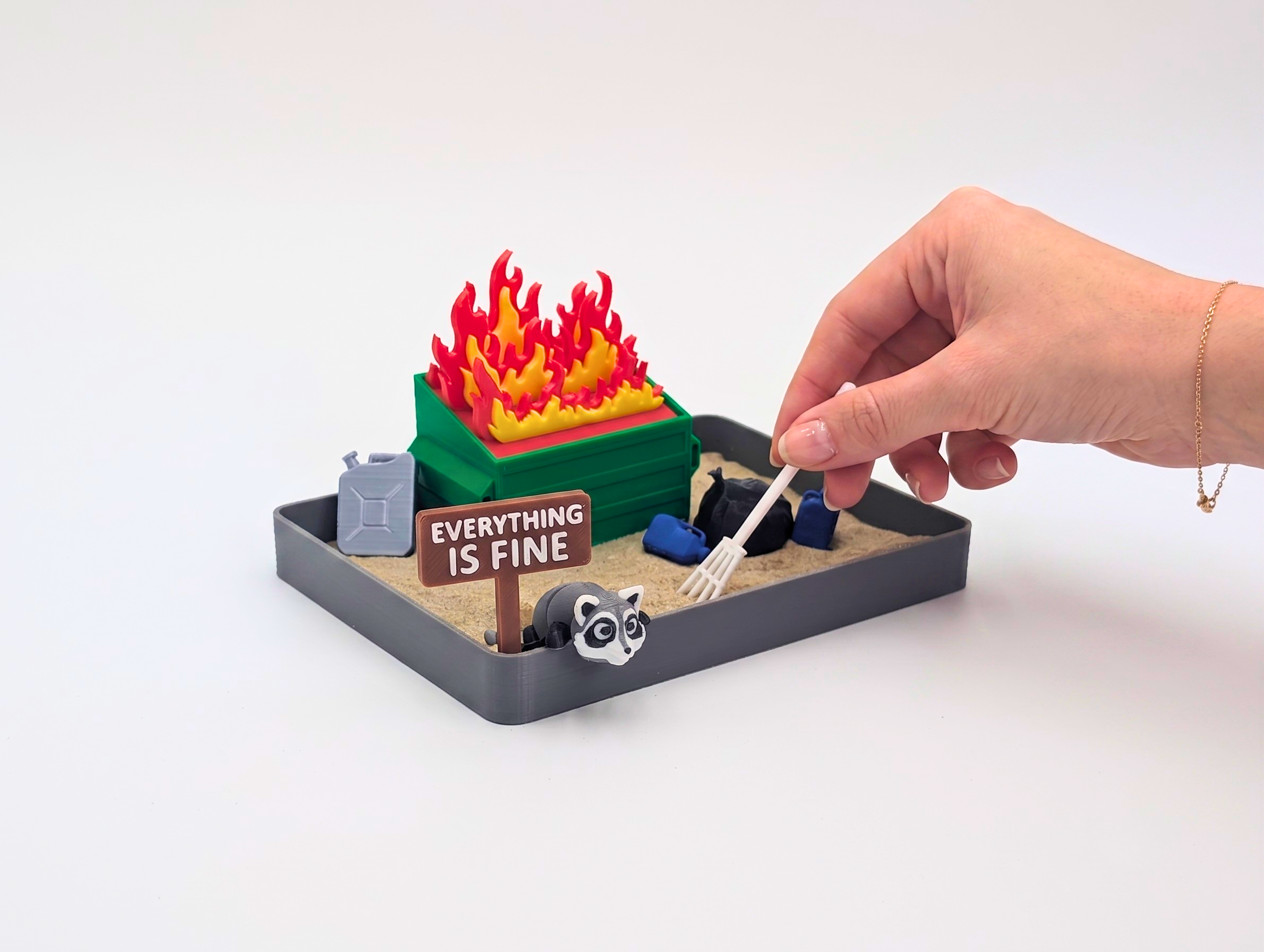 Dumpster Fire Zen Garden