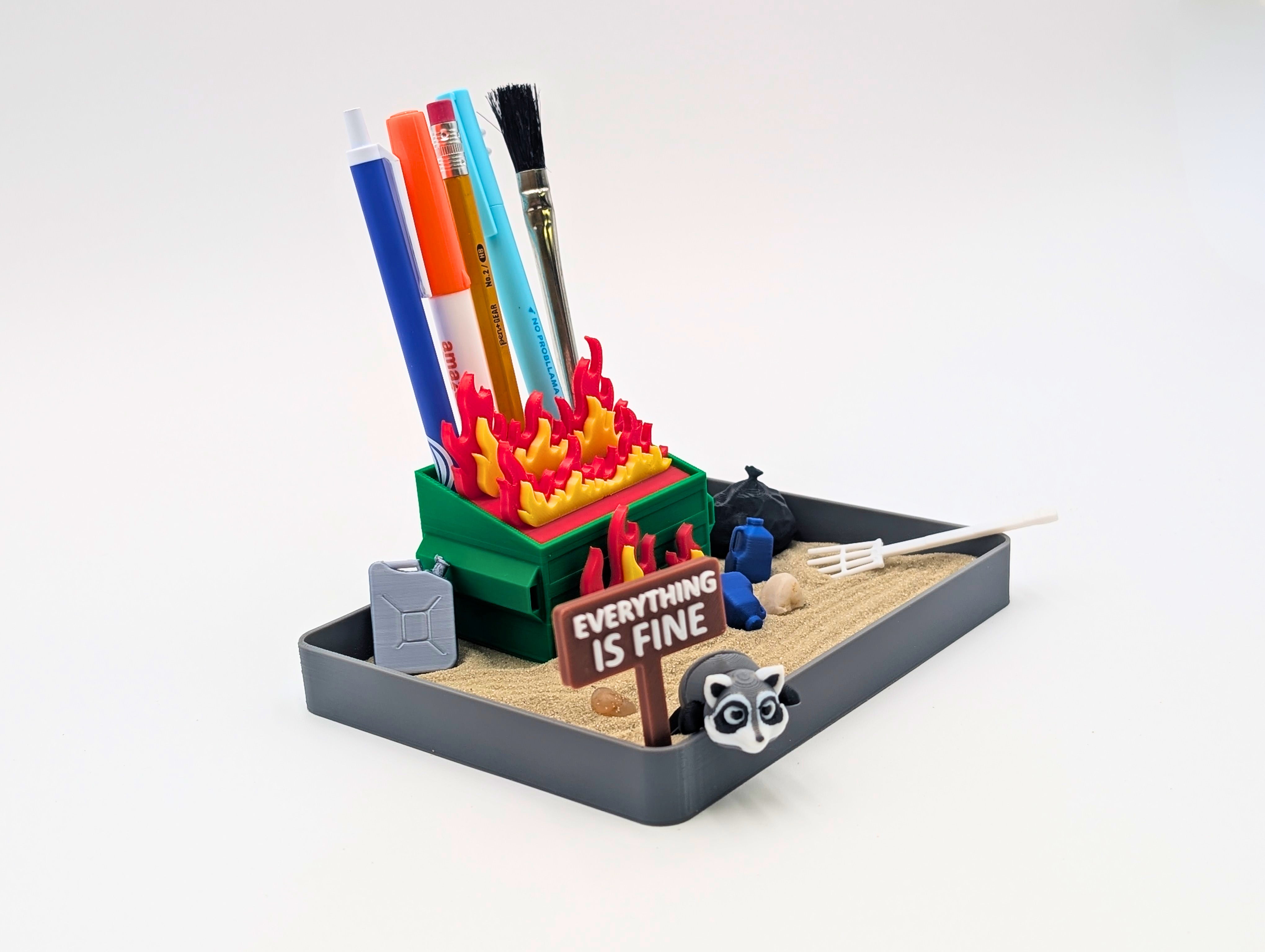 Dumpster Fire Zen Garden