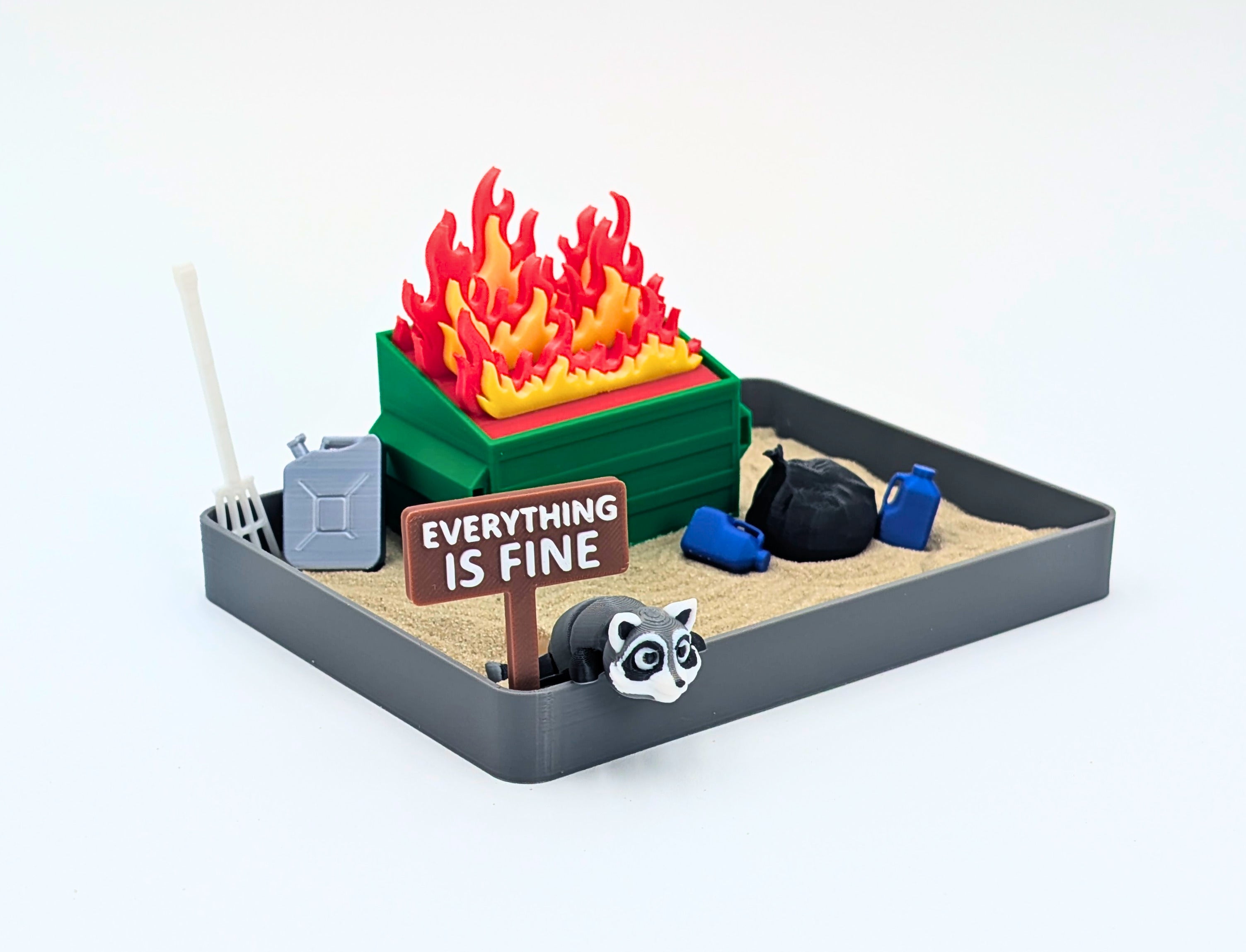 Dumpster Fire Zen Garden