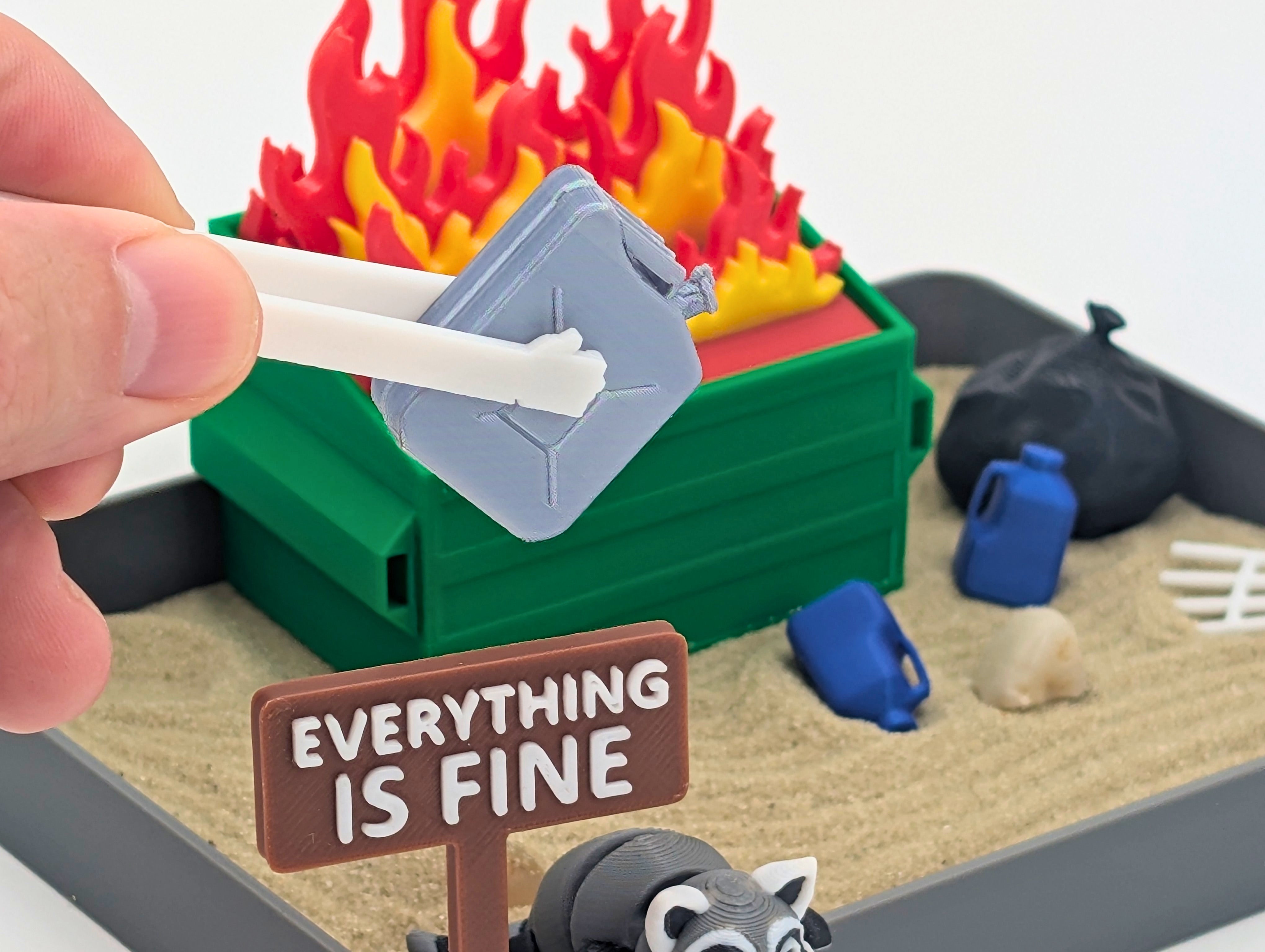 Dumpster Fire Zen Garden – UglaForge - Oddly Creative Gifts