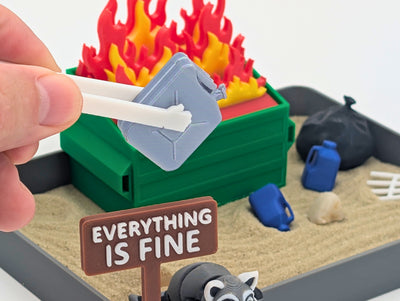 Dumpster Fire Zen Garden