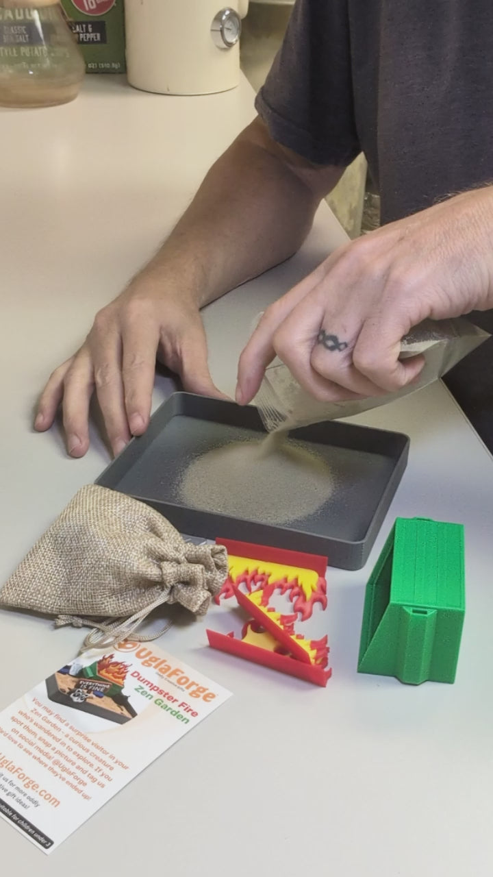 Load video: Dumpster Fire Zen Garden